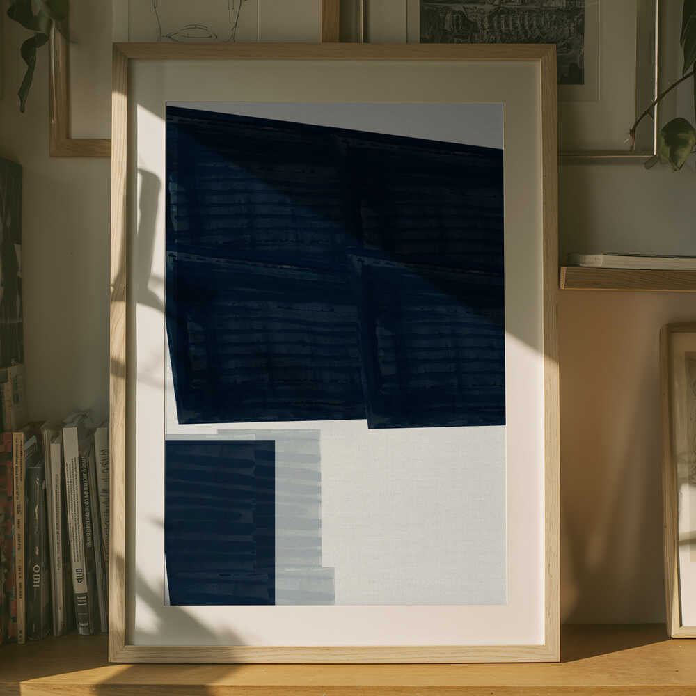 Abstract Blue Geometry