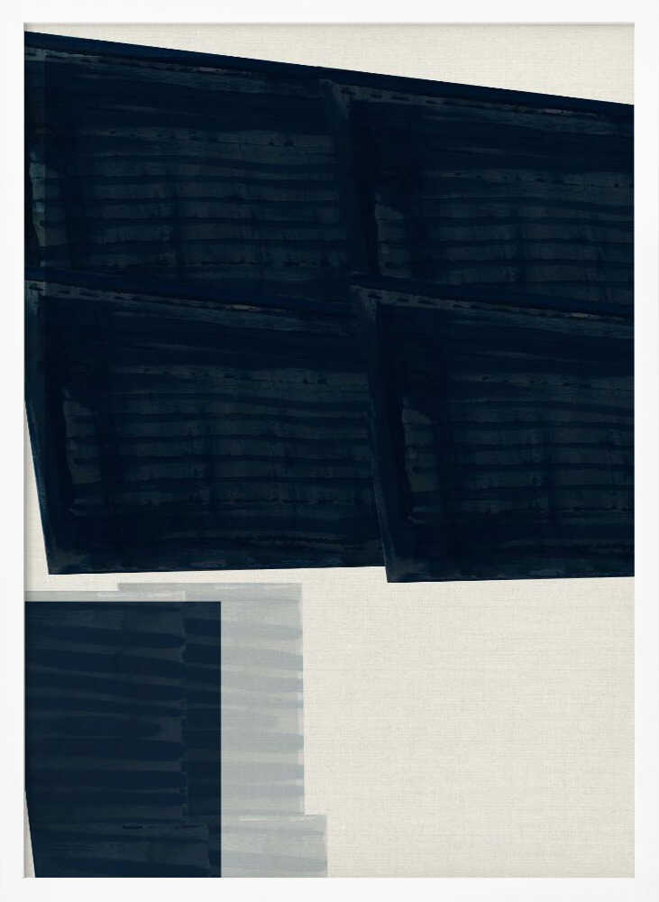 Abstract Blue Geometry