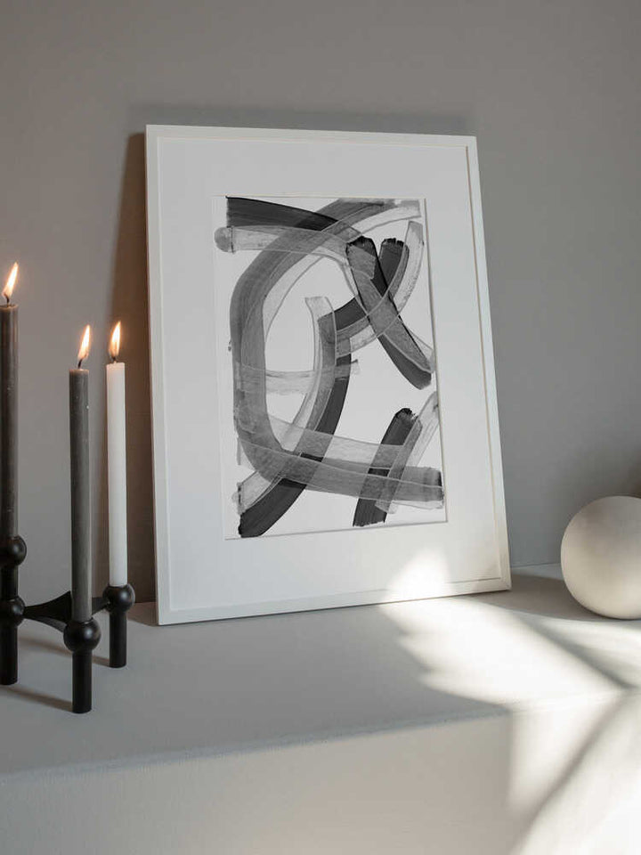 Abstract Flowing Strokes
