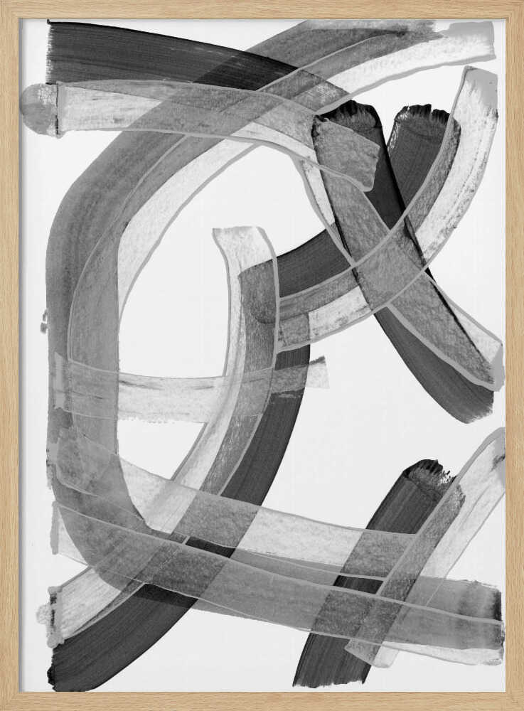 Abstract Flowing Strokes