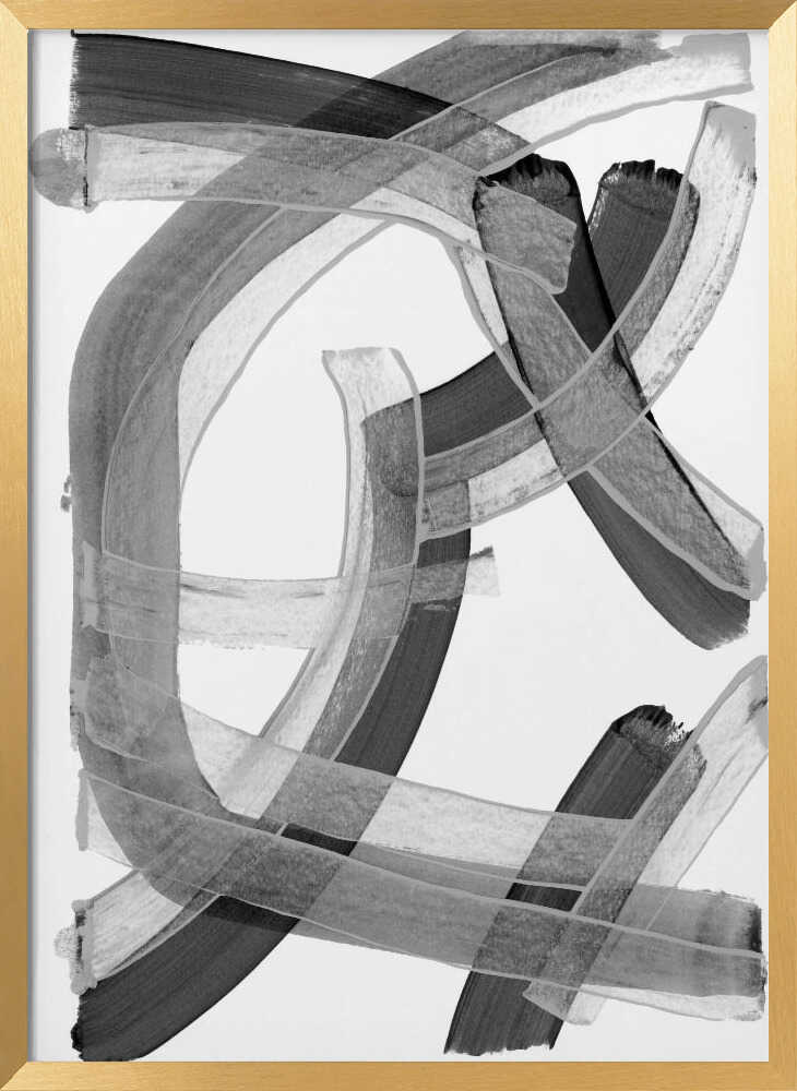 Abstract Flowing Strokes