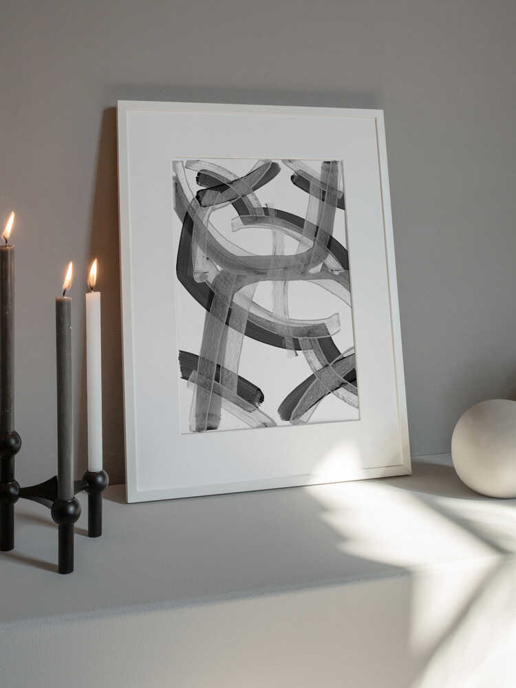 Abstract Flowing Strokes