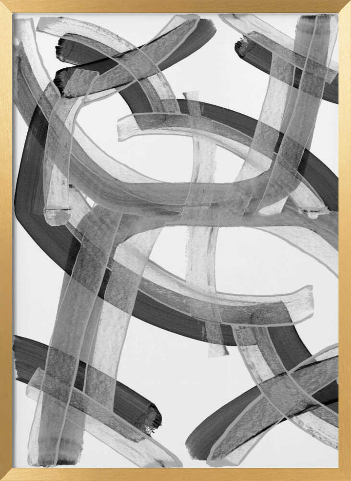Abstract Flowing Strokes