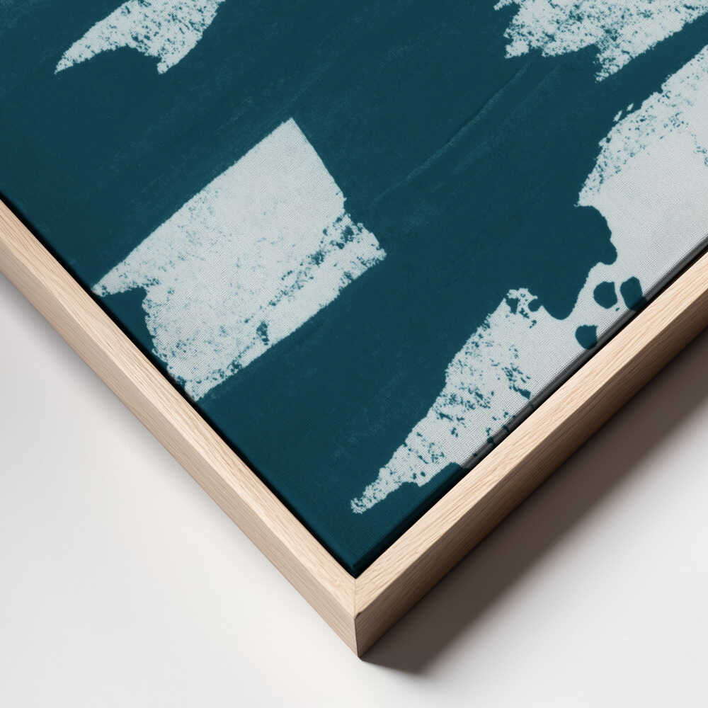 Teal Abstract Strokes