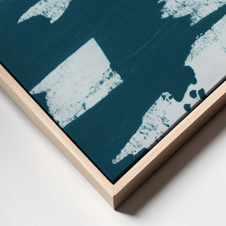 Teal Abstract Strokes