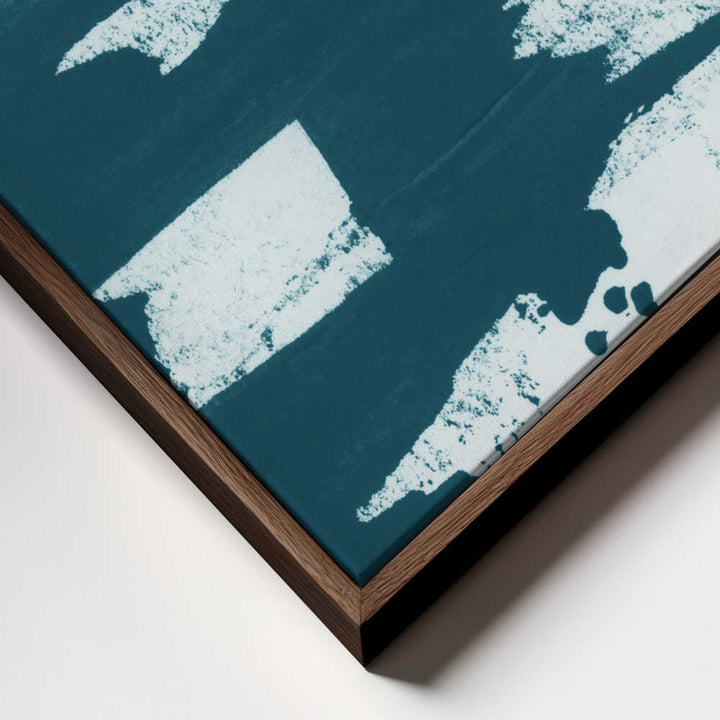 Teal Abstract Strokes