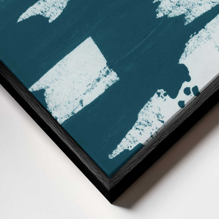 Teal Abstract Strokes