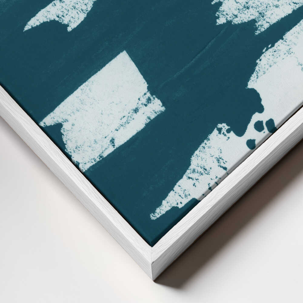 Teal Abstract Strokes