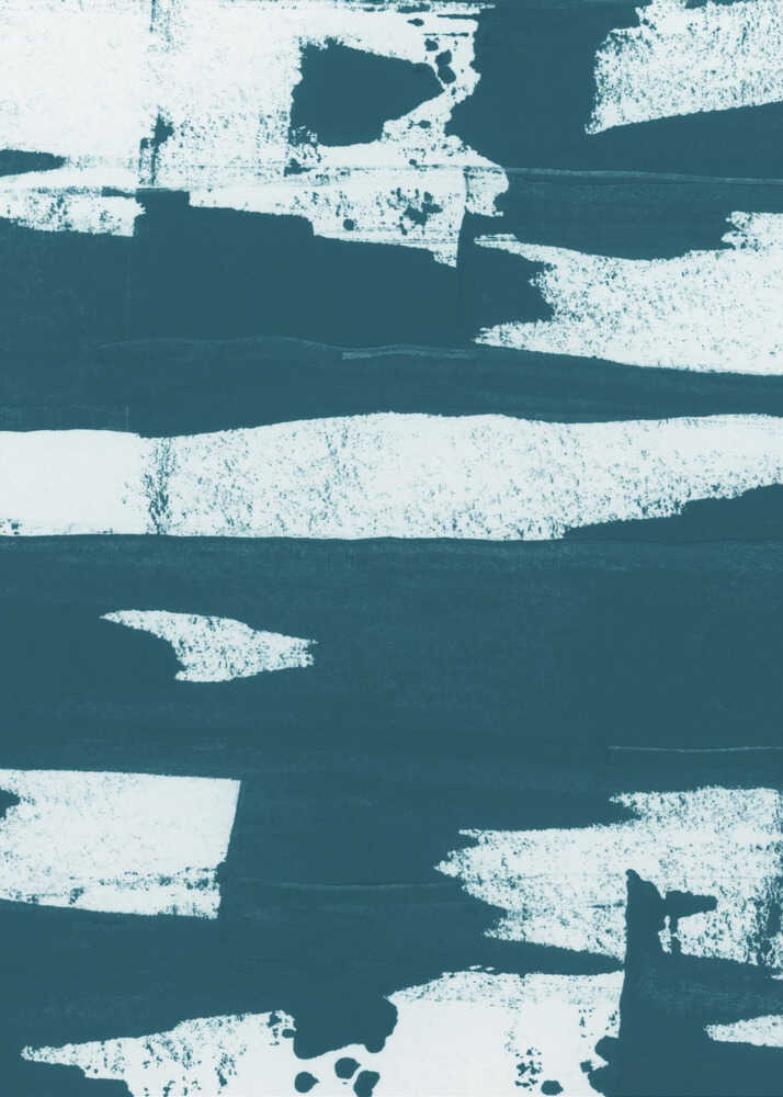 Teal Abstract Strokes