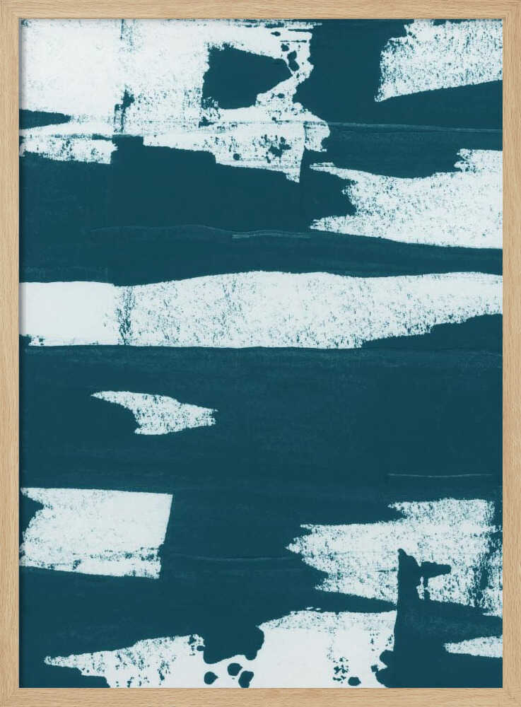 Teal Abstract Strokes
