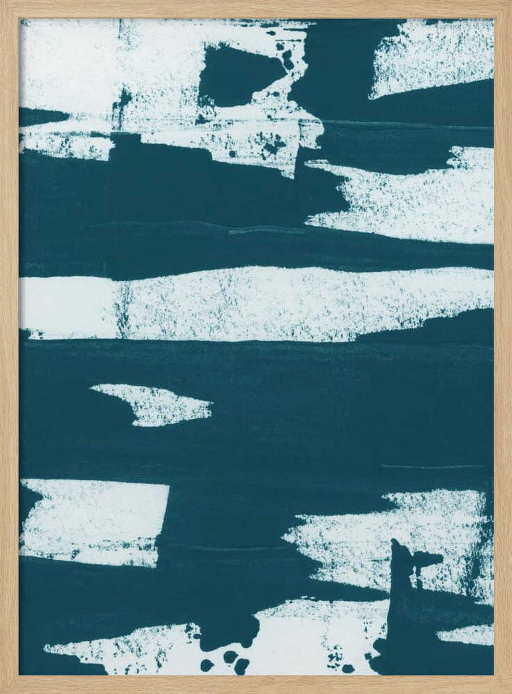 Teal Abstract Strokes