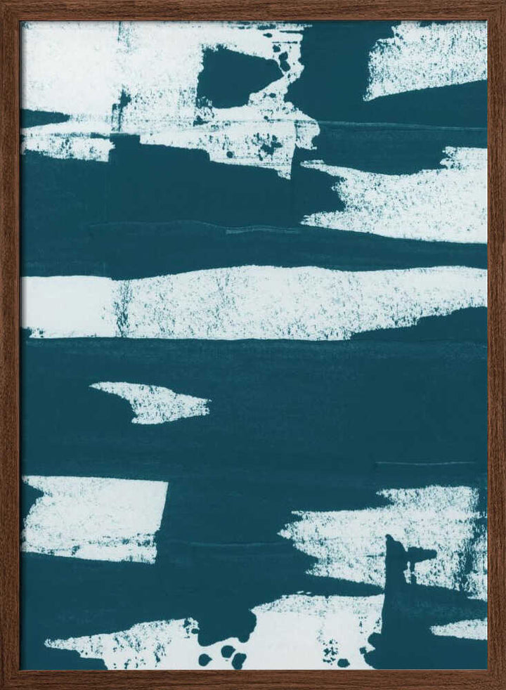 Teal Abstract Strokes