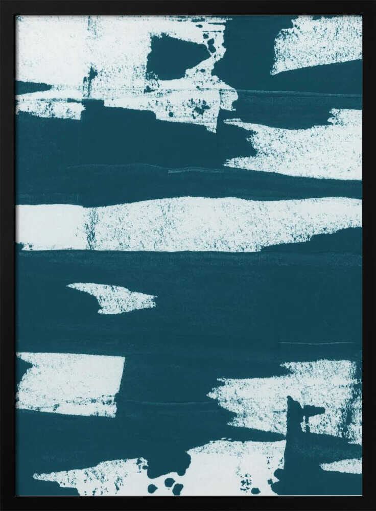 Teal Abstract Strokes