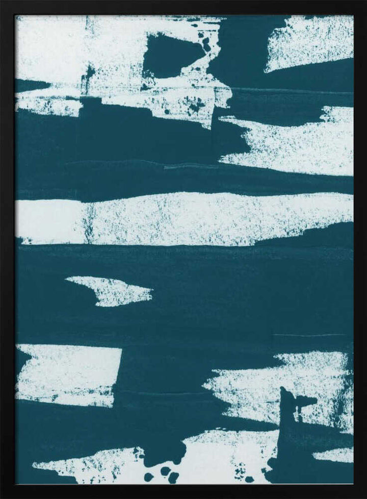 Teal Abstract Strokes