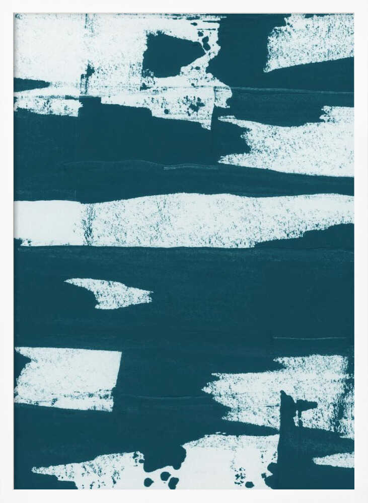 Teal Abstract Strokes