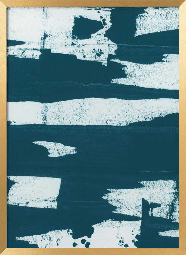 Teal Abstract Strokes
