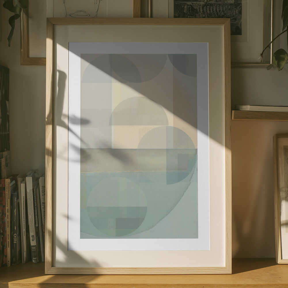 Soft Pastel Overlapping Shapes