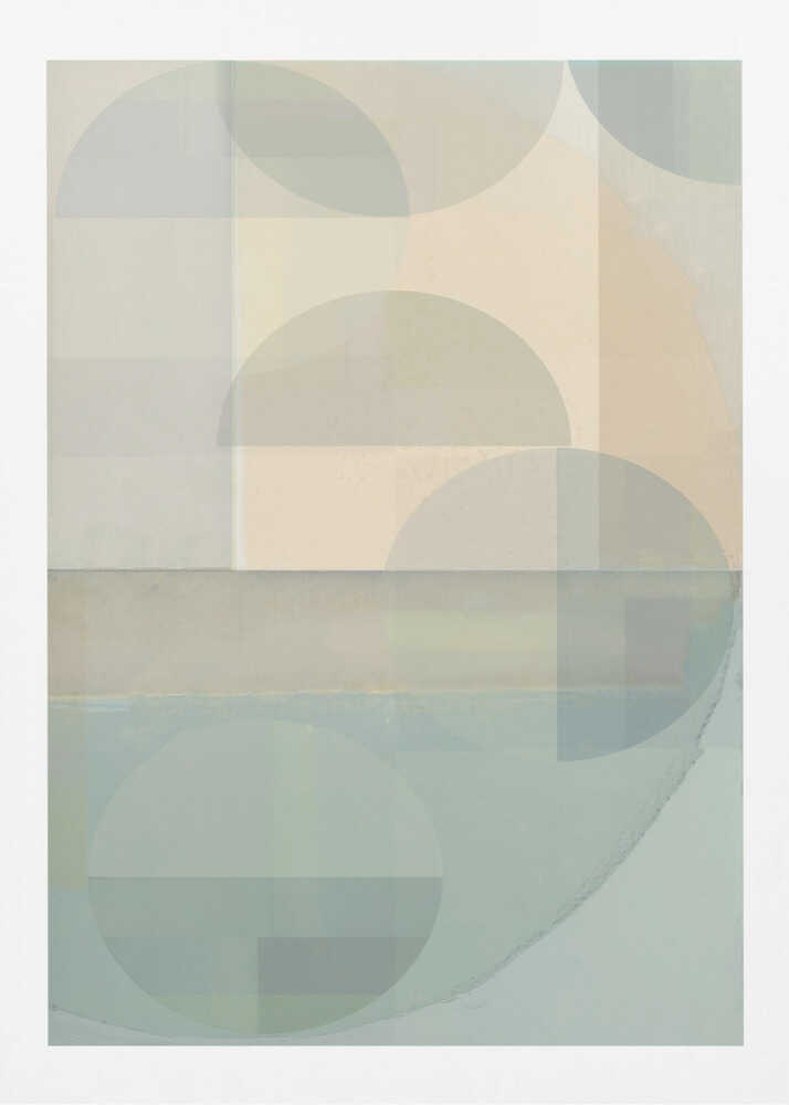 Soft Pastel Overlapping Shapes