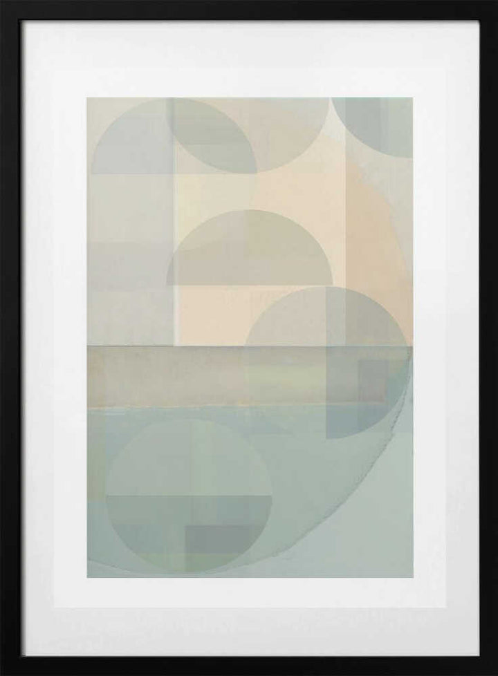 Soft Pastel Overlapping Shapes