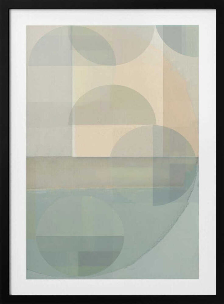 Soft Pastel Overlapping Shapes