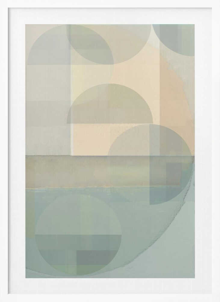 Soft Pastel Overlapping Shapes