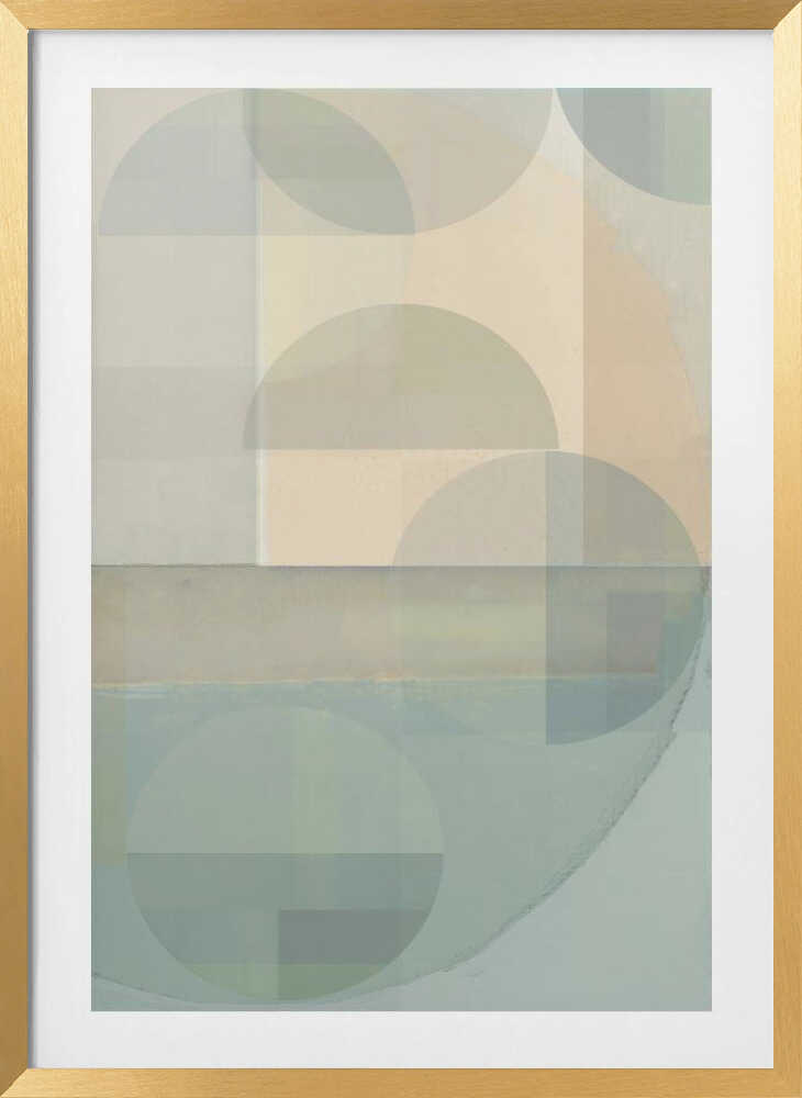 Soft Pastel Overlapping Shapes