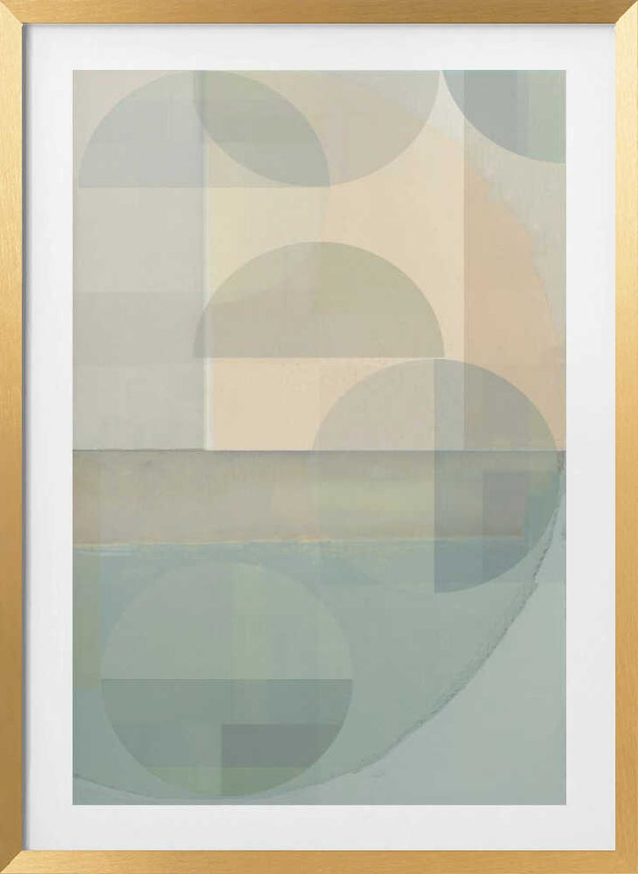 Soft Pastel Overlapping Shapes