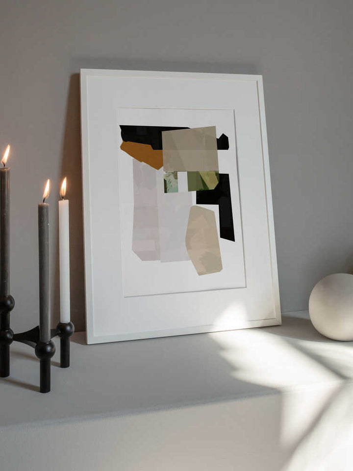 Earthy Geometric Collage