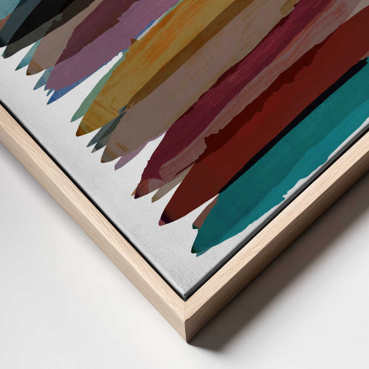 Vibrant Horizontal Strokes