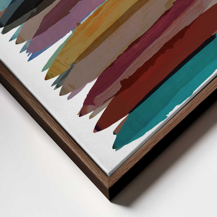 Vibrant Horizontal Strokes