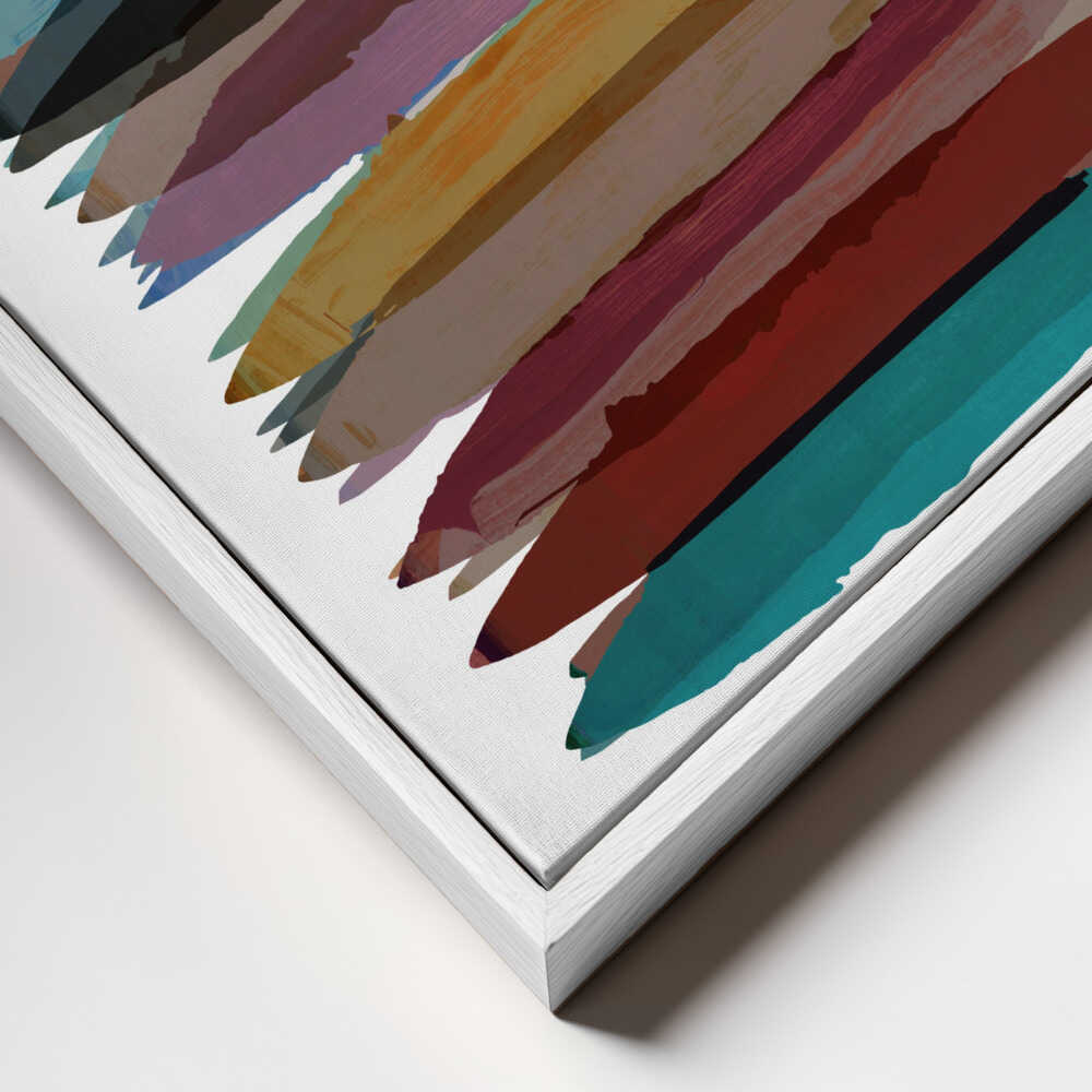 Vibrant Horizontal Strokes