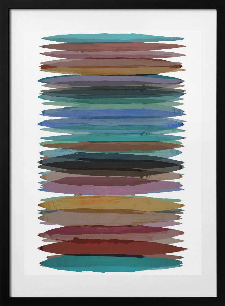 Vibrant Horizontal Strokes