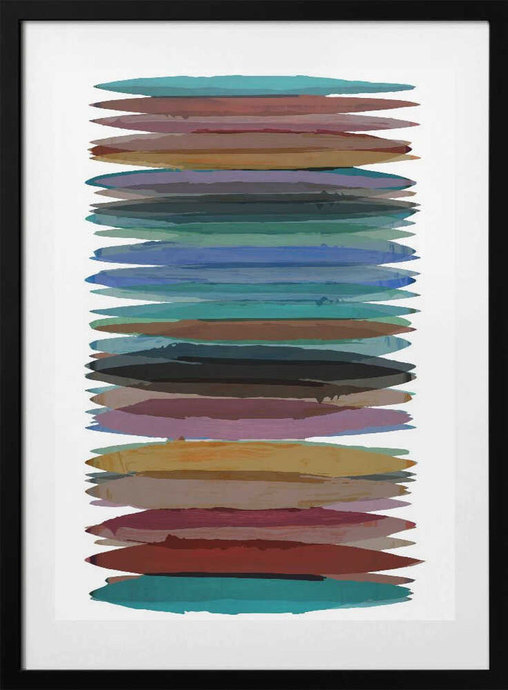 Vibrant Horizontal Strokes