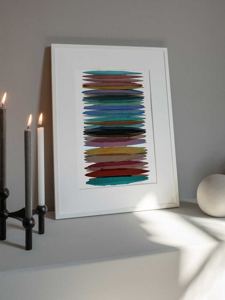 Vibrant Horizontal Strokes