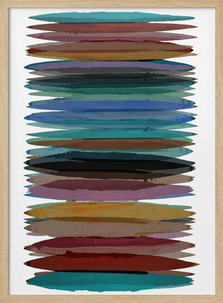 Vibrant Horizontal Strokes