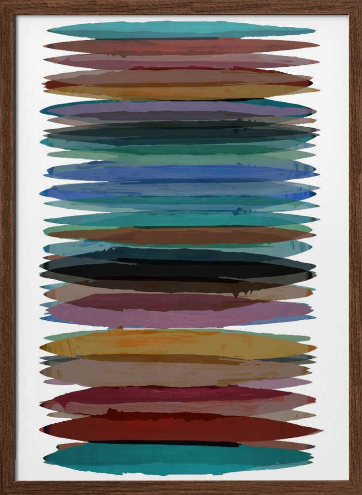 Vibrant Horizontal Strokes