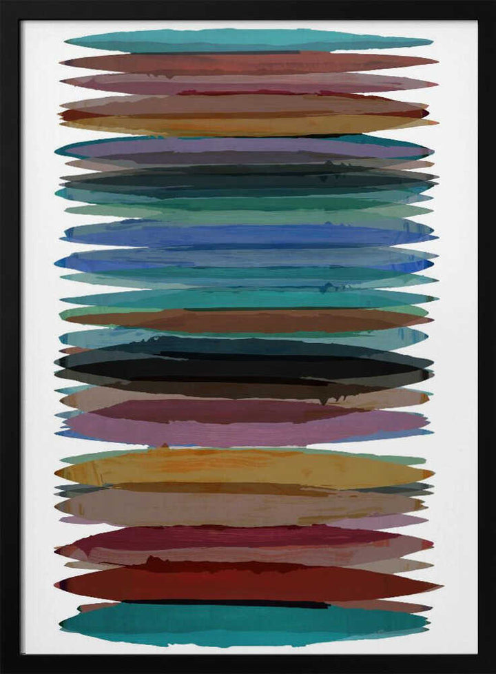 Vibrant Horizontal Strokes