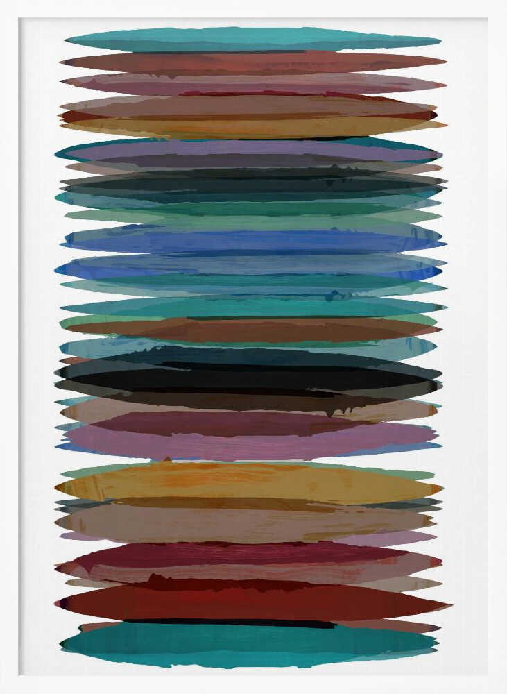 Vibrant Horizontal Strokes