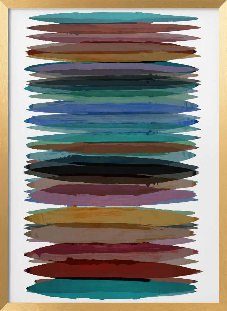 Vibrant Horizontal Strokes