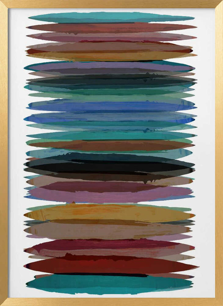 Vibrant Horizontal Strokes