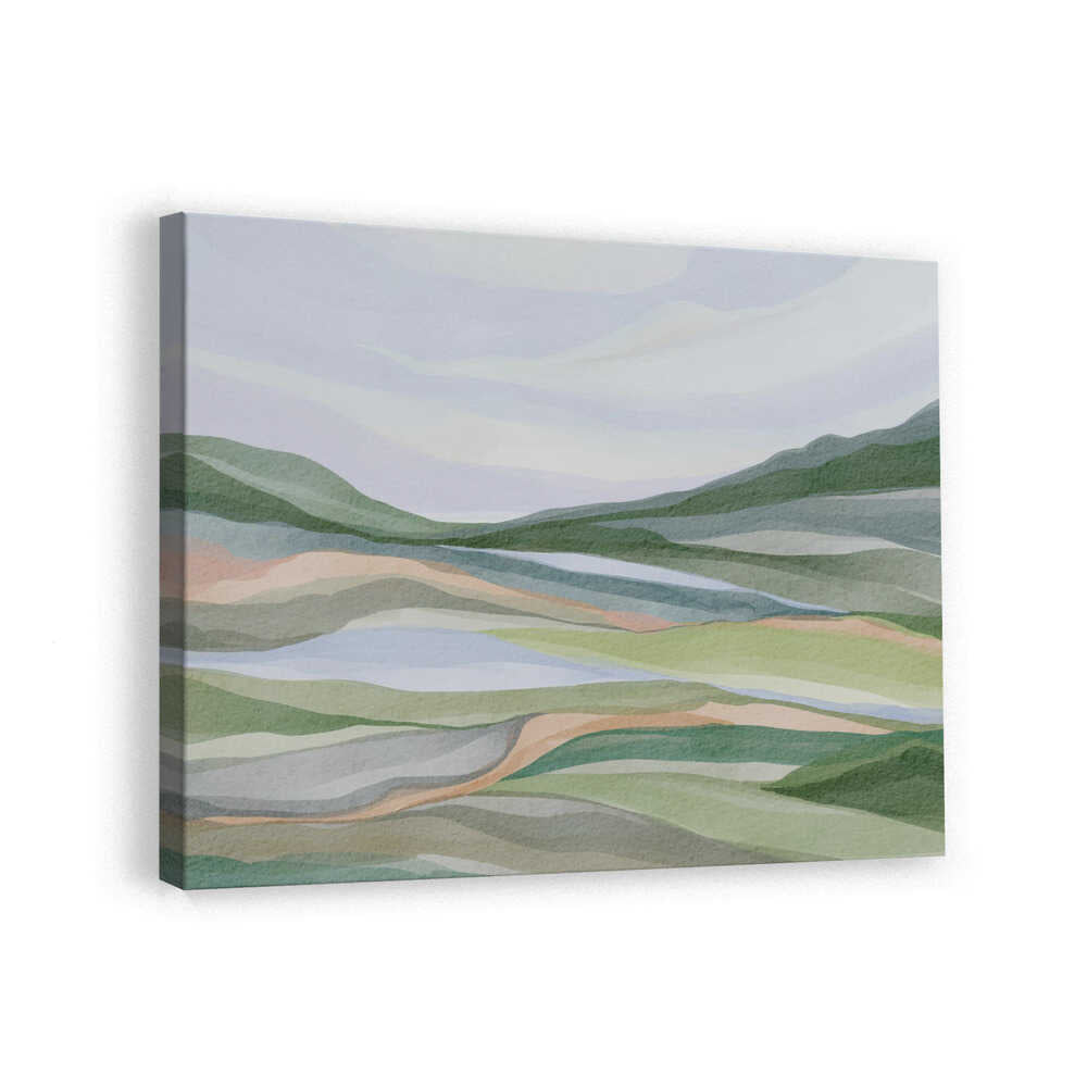 "Serene Layered Landscape No. 2" by Nikita Jariwala — Landscape Wall Art