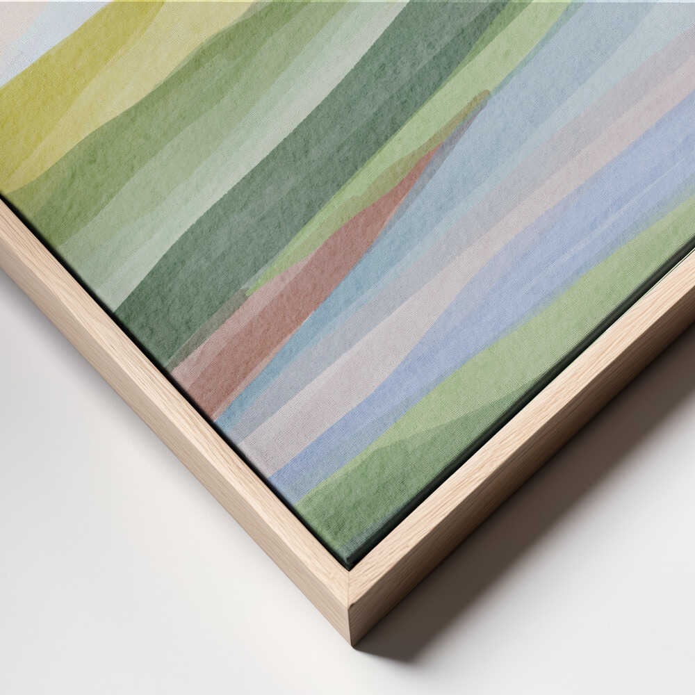 "Layered Pastel Hills" by Nikita Jariwala — Landscape Wall Art