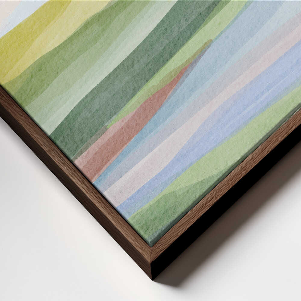 "Layered Pastel Hills" by Nikita Jariwala — Landscape Wall Art