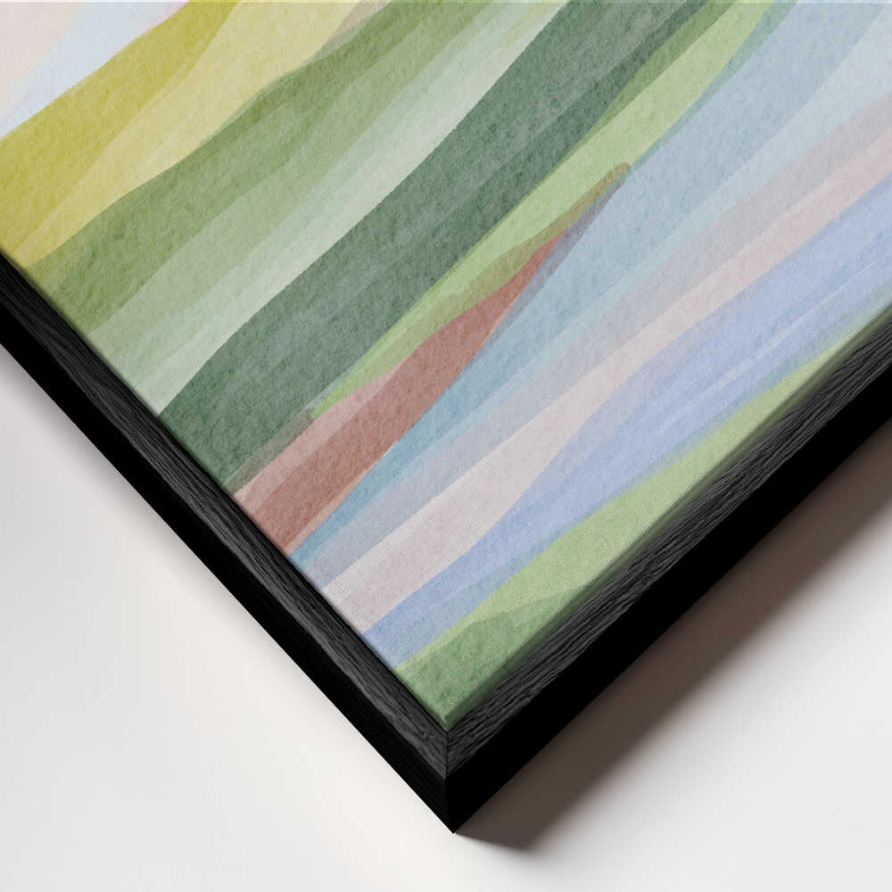 "Layered Pastel Hills" by Nikita Jariwala — Landscape Wall Art