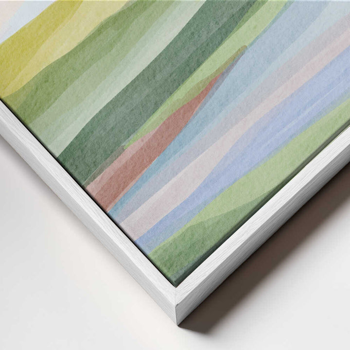 "Layered Pastel Hills" by Nikita Jariwala — Landscape Wall Art