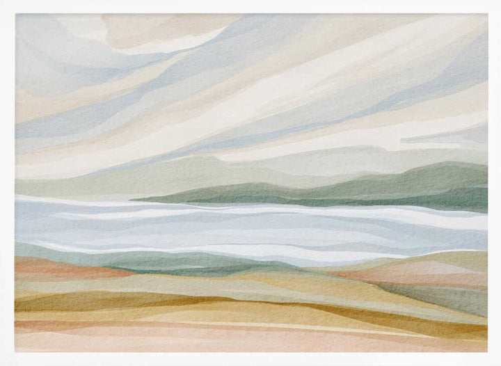 "Calm Watercolor Landscape No. 2" by Nikita Jariwala — Landscape Wall Art