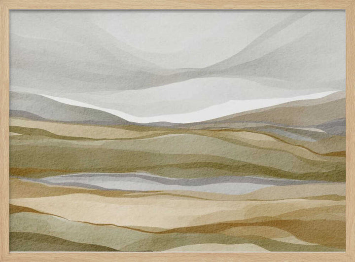 "Earthy Abstract Landscape" by Nikita Jariwala — Landscape Wall Art