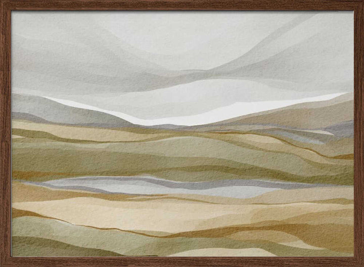 "Earthy Abstract Landscape" by Nikita Jariwala — Landscape Wall Art