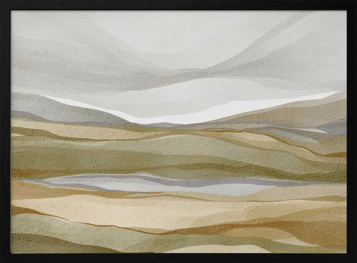 "Earthy Abstract Landscape" by Nikita Jariwala — Landscape Wall Art