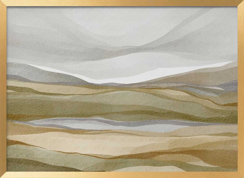 "Earthy Abstract Landscape" by Nikita Jariwala — Landscape Wall Art